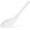 Juvale Disposable Soup Spoons - 50-Pack, White Plastic, 5.4-Inch - Deep Asian Soup Spoon for Ramen, Pho & Miso